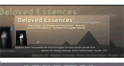 Desktop Screenshot of belovedessences.com